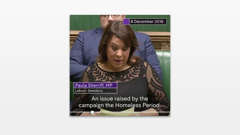 I got periods into parliament