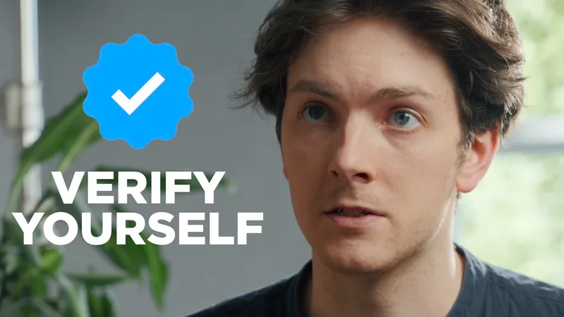 I verified myself on social media